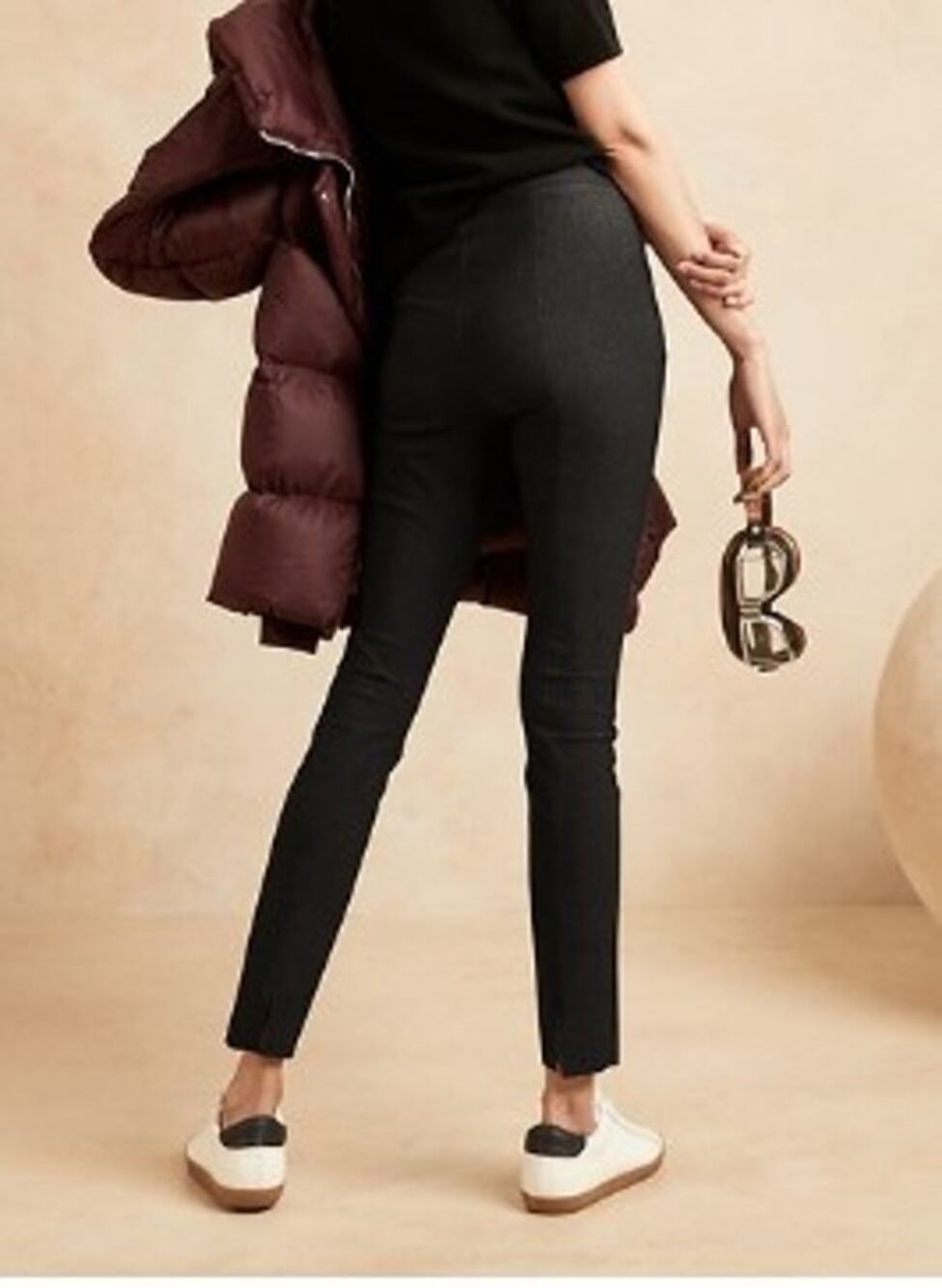 Banana Republic Skinny Luxe Sculpt Pants Black 2 Business Career